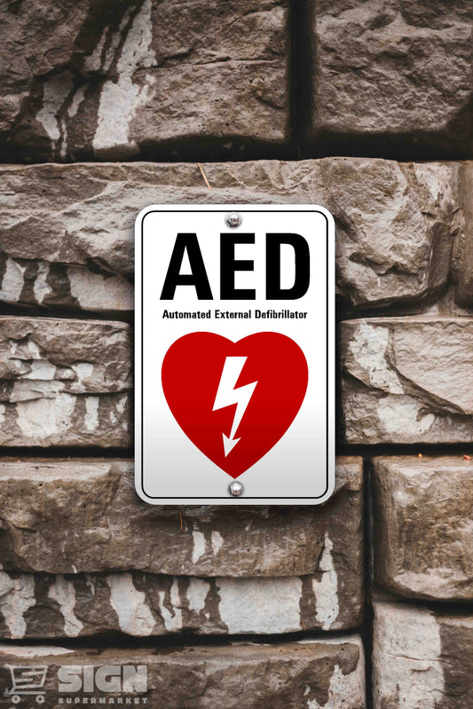 AED 12" x 18" Sign