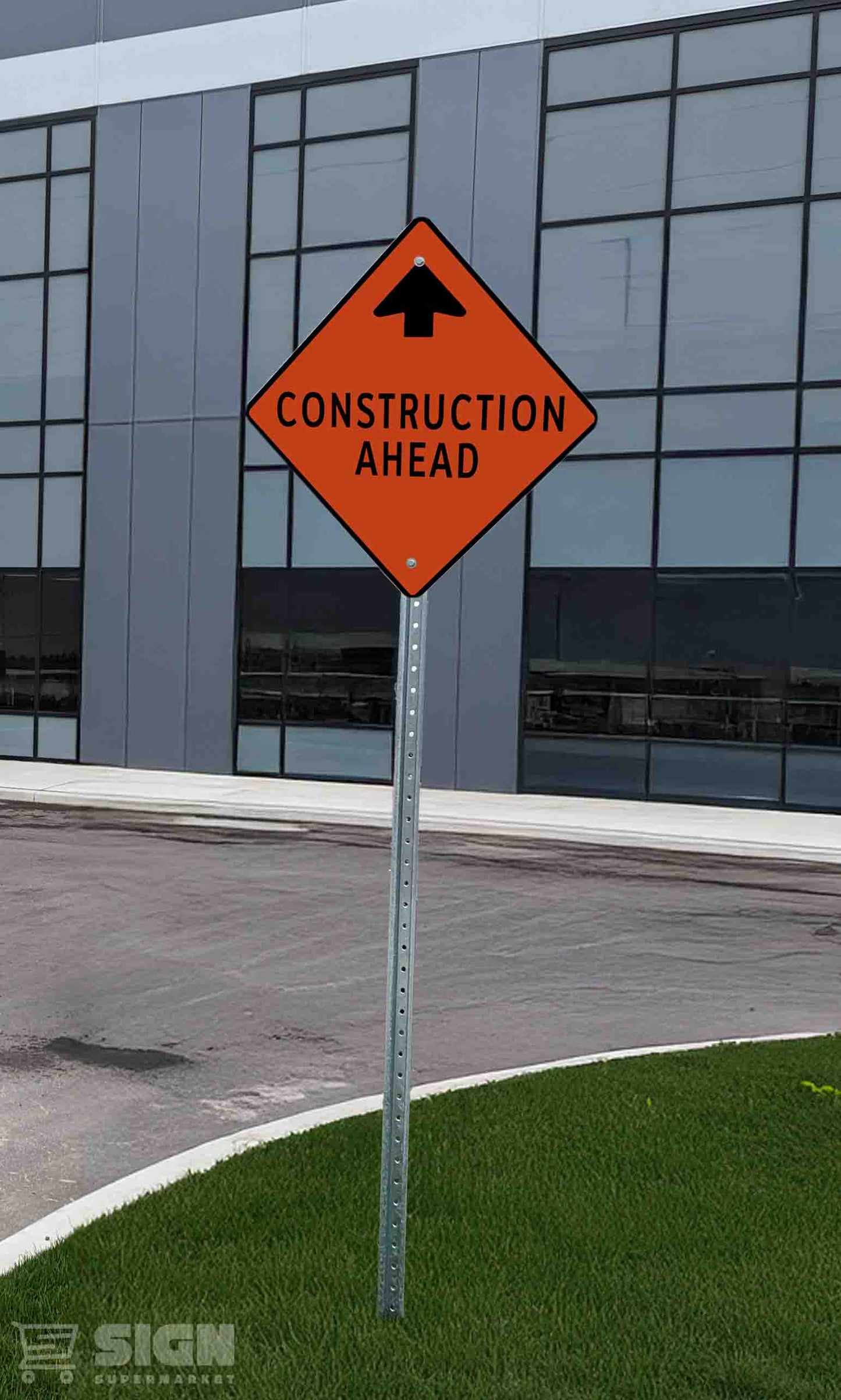 Construction Ahead 24" x 24"