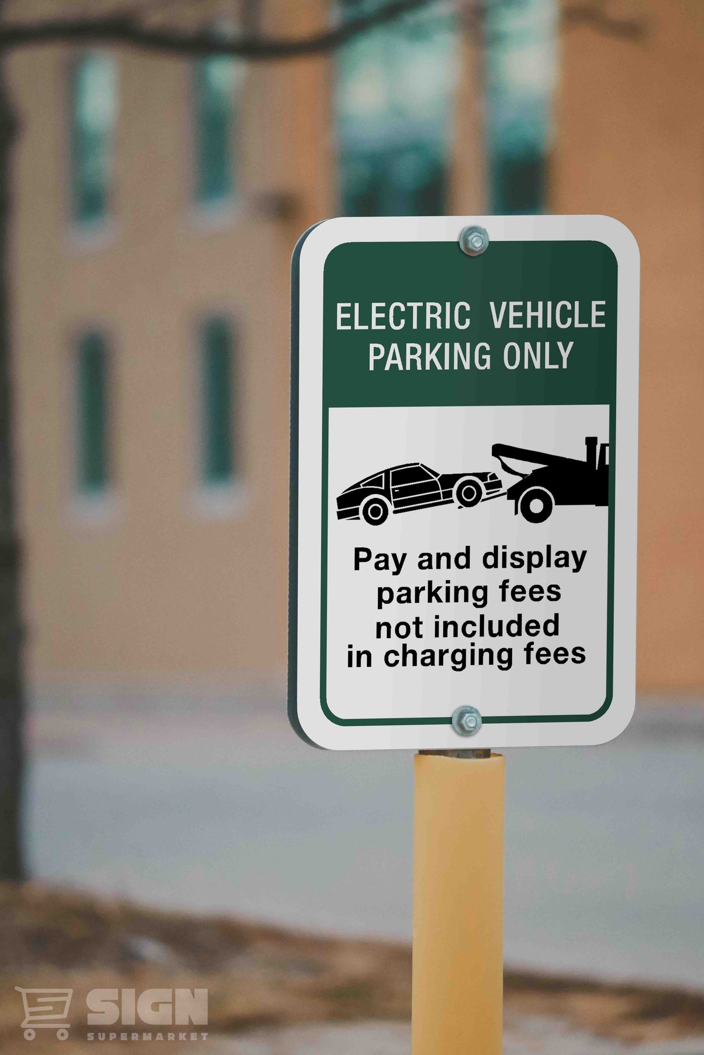 Electric Vehicle Parking 12" x 18"