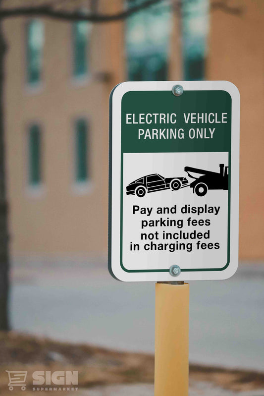 Electric Vehicle Parking 12" x 18"