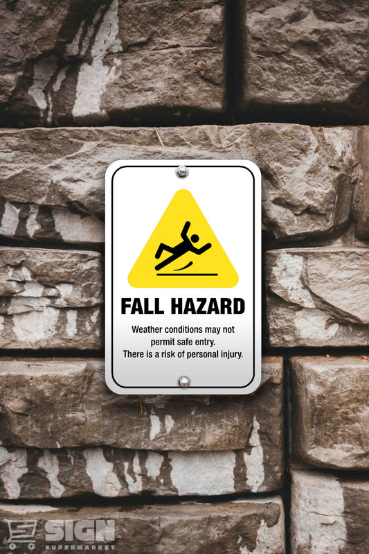 Fall Hazard 12" x 18"