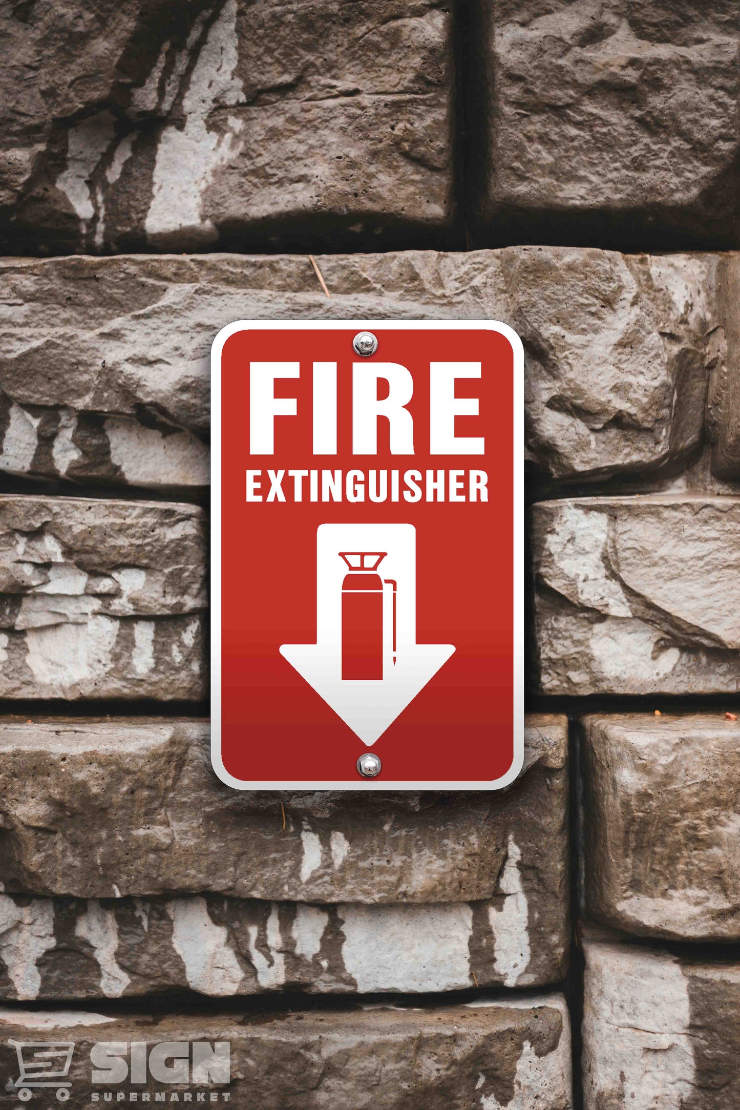 Fire Extinguisher 12" x 18"