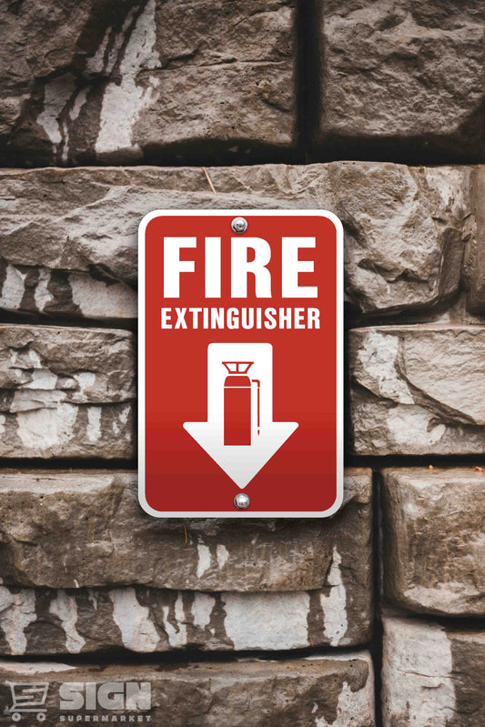 Fire Extinguisher 12" x 18"