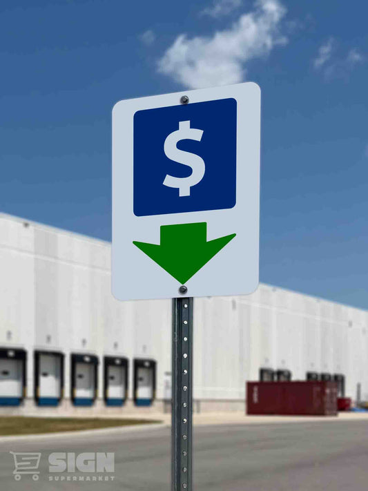 Pay (Arrow) Sign 18" x 24"