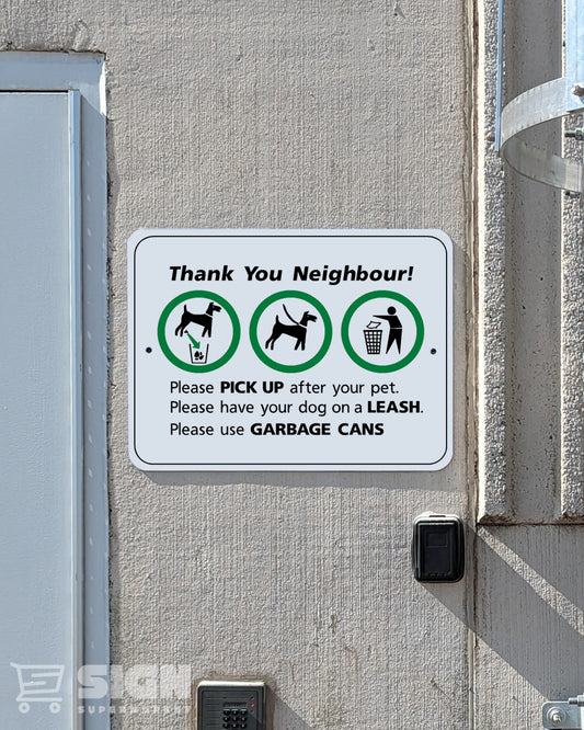 Pick Up After Your Pet – Safety Sign 18" x 24"