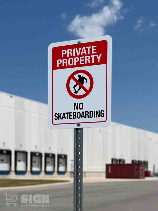 Private Property No Skateboarding 18" x 24"