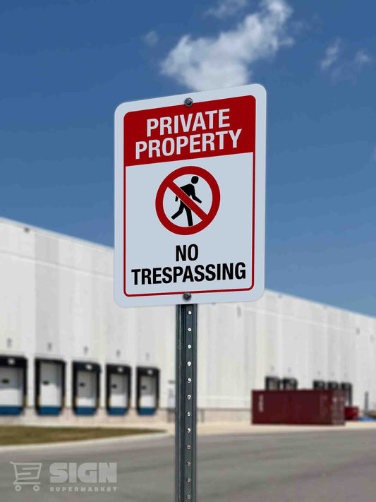 Private Property No Trespassing 18" x 24"