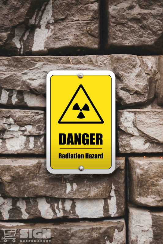 Radiation Hazard Sign 12" x 18"