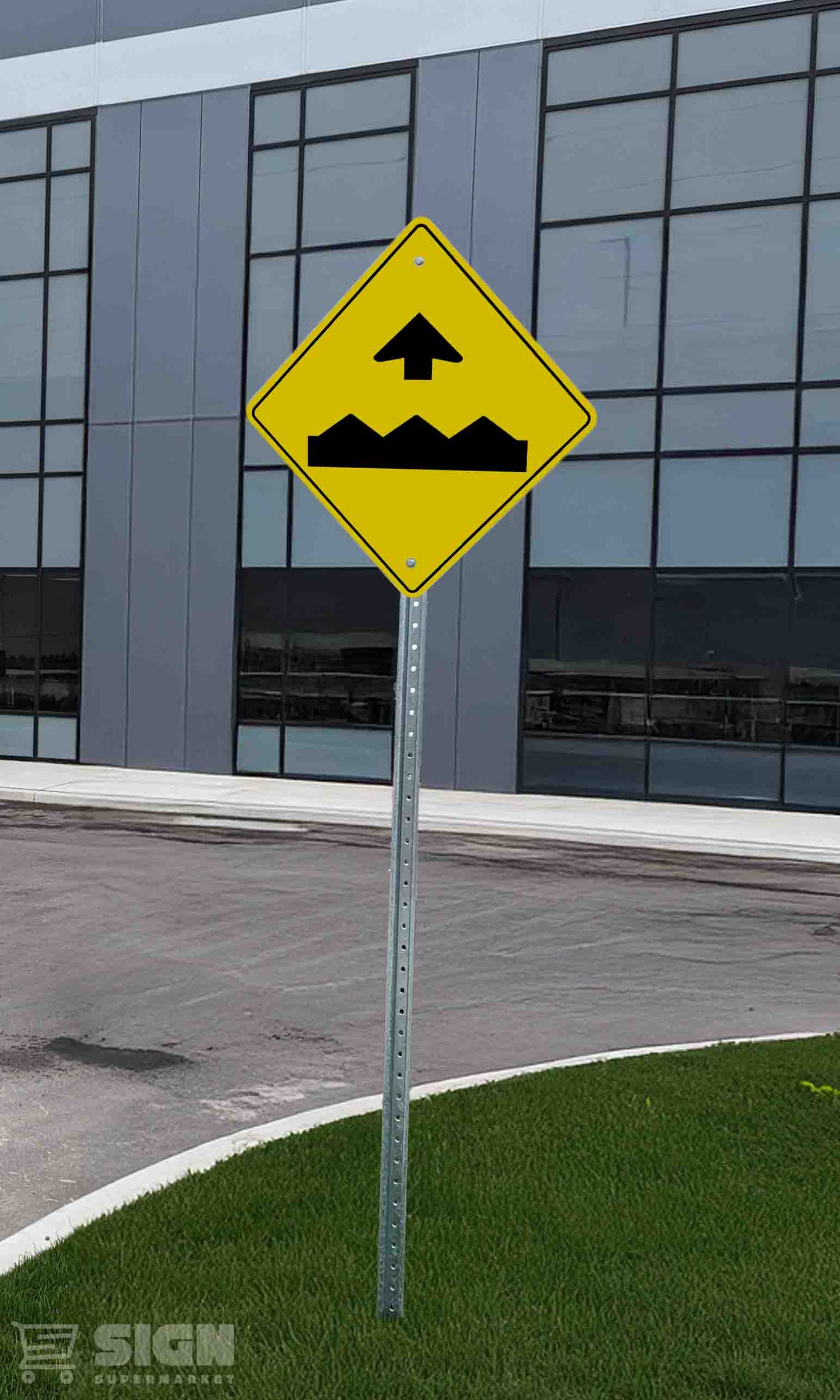 Speed Bump Ahead 24" x 24"