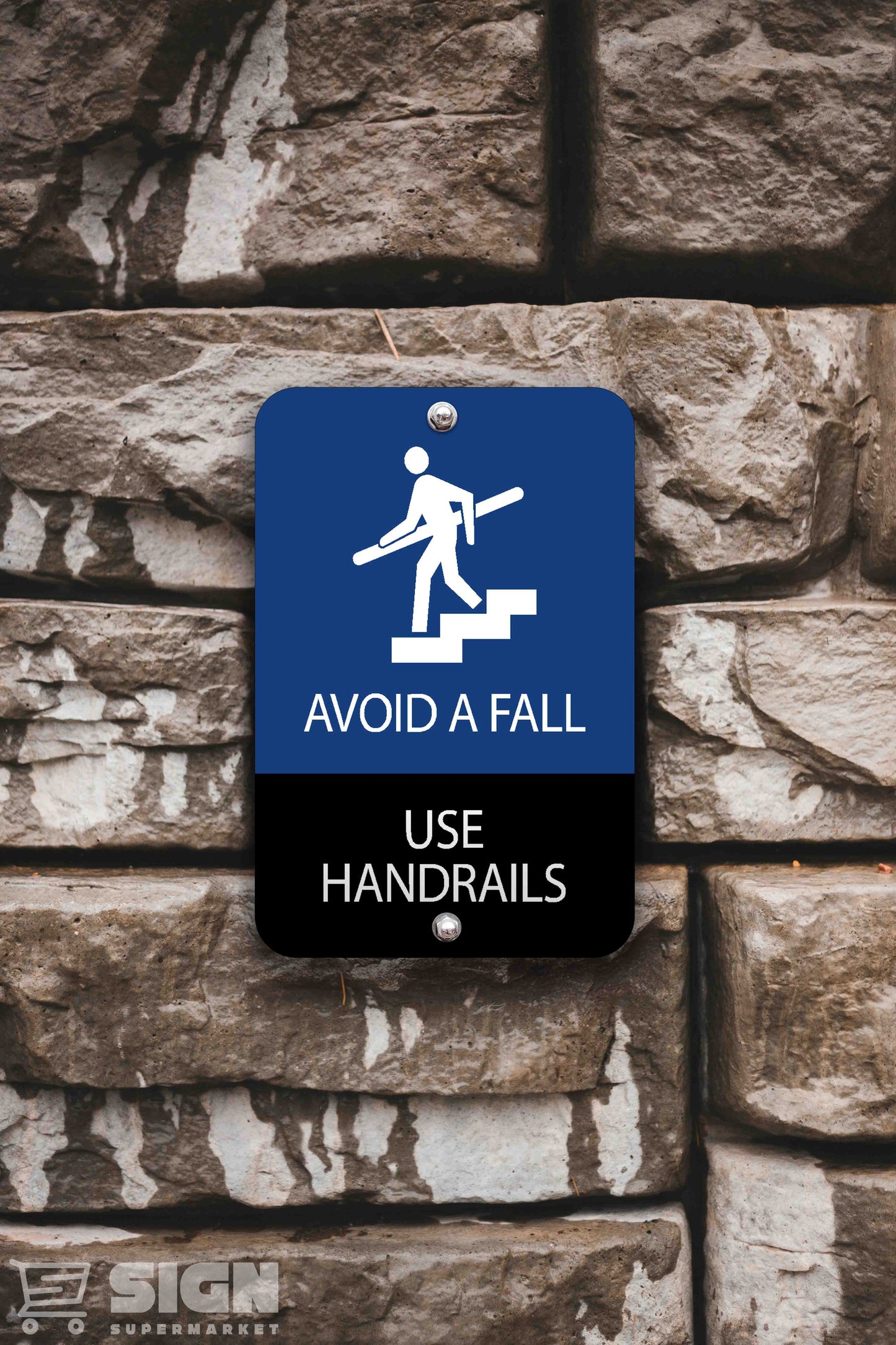 Use Handrails 12" x 18"